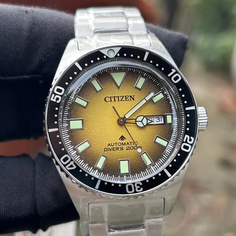 Citizen Promaster Diver Automatic Orange Dial Men's Watch- NY0120-52X